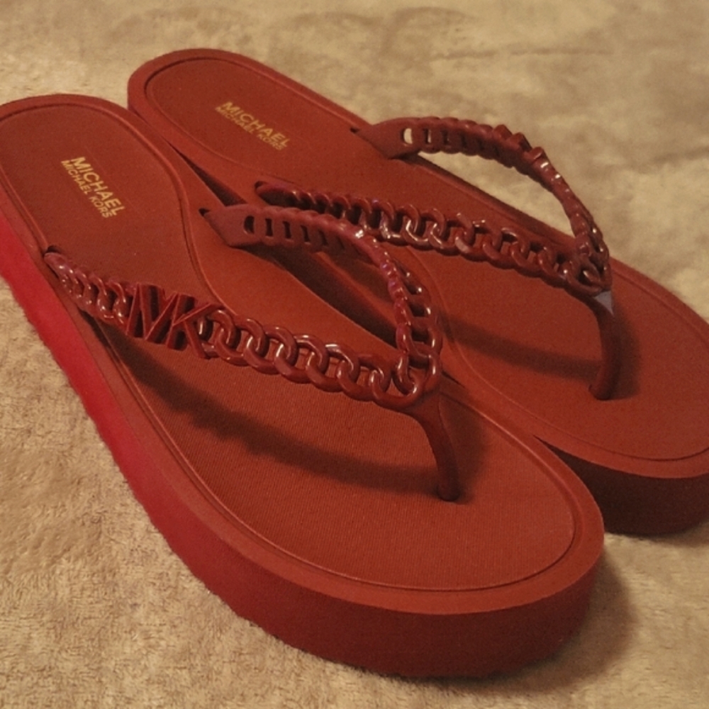 Michael Kors Red Women's Sandals